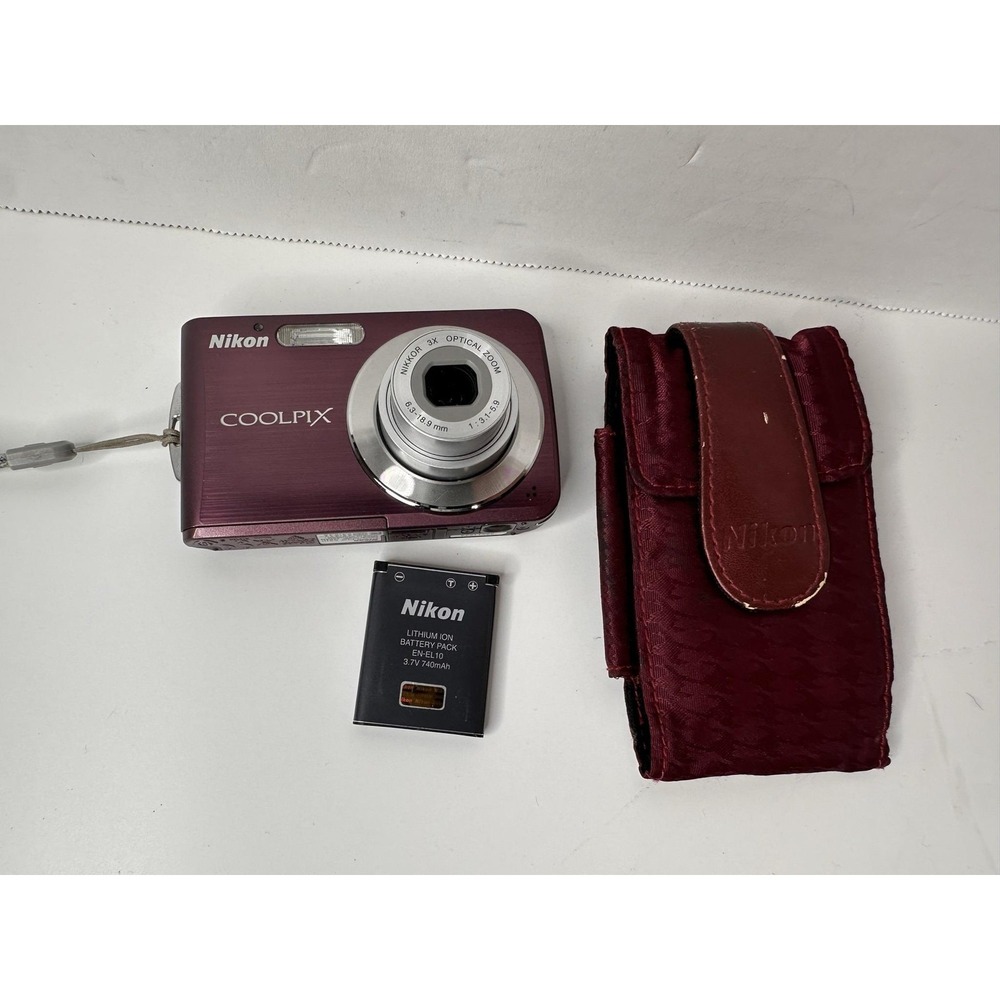 Nikon Coolpix S210 Digital Camera Plum 8.0MP 3x Zoom Lens Error Parts Repair